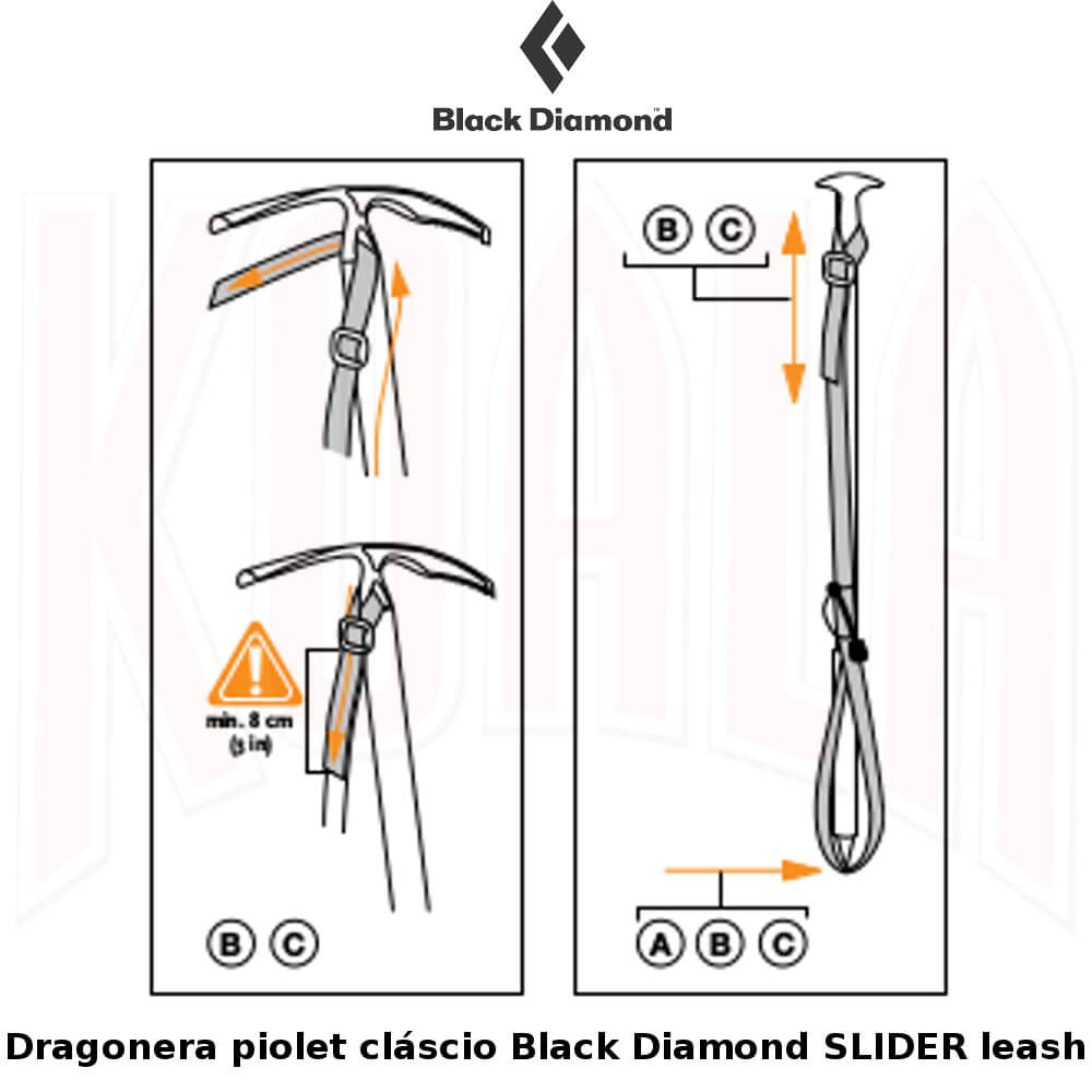 Dragonera piolet cláscio Black Diamond SLIDER leash