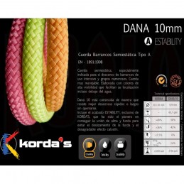 Cuerda Barrancos Korda's DANA 10mm/60mts.