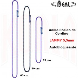 Anillo Cosido de Cordino JAMMY 5,5mm Beal Autobloqueante