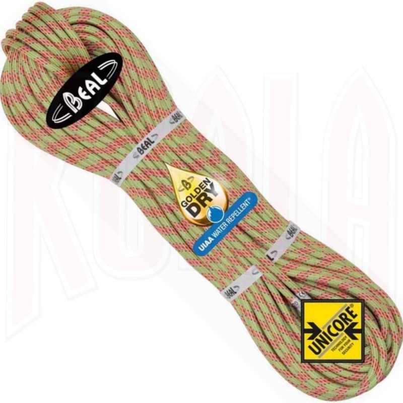 Cuerda Escalada ICE LINE 8'1mm GOLDEN DRY y UNICORE Beal Cuerda Escalada ICE LINE 8'1mm GOLDEN DRY y UNICORE Beal