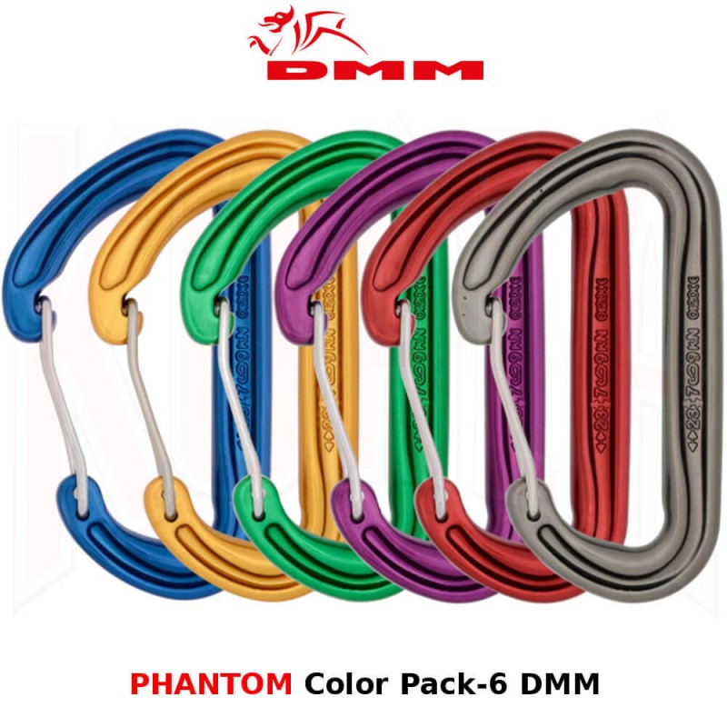 Mosqueton aluminio PHANTOM Color Pack-6 DMM