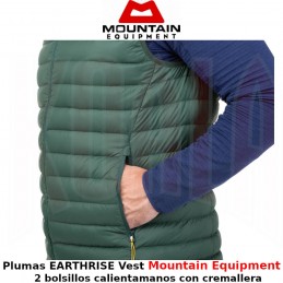 Chaleco de plumas 700+ fill EARTHRISE Vest Mountain Equipment