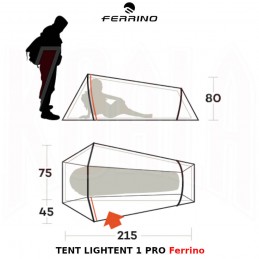 Tienda de campaña TENT LIGHTENT 1 PRO Ferrino