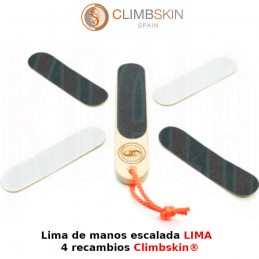 Lima de manos escalada LIMA y 4 recambios Climbskin®