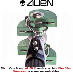 Micro Cam Friend ALIEN X verde con cinta Fixe Climb