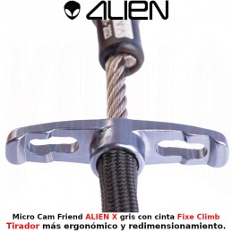 Micro Cam Friend ALIEN X gris con cinta Fixe Climb
