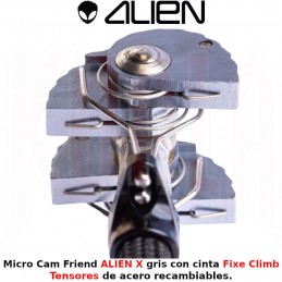 Micro Cam Friend ALIEN X gris con cinta Fixe Climb