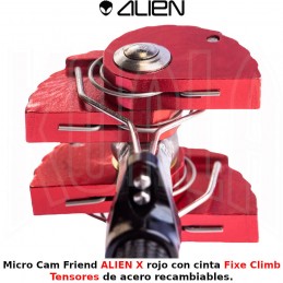 Micro Cam Friend ALIEN X rojo con cinta Fixe Climb