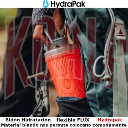 Botella de agua flexible FLUX  Hydrapak