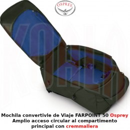 Mochila convertible de Viaje FARPOINT 55 Osprey -2023-