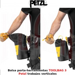 Bolsa portaherramientas TOOLBAG 3 Petzl trabajos verticales