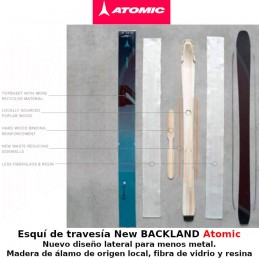 Esquí de travesía BACKLAND Atomic temporada 2024