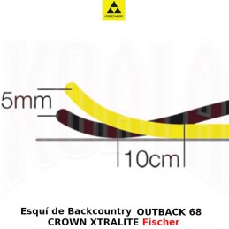 Esquí de Backcountry OUTBACK 68 CROWN XTRALITE Fischer FW-24