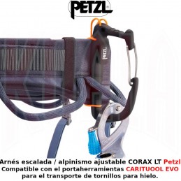 Arnés escalada / alpinismo ajustable CORAX LT Petzl 2024