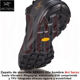 Zapato de montaña AERIOS Gtx hombre Arc'teryx