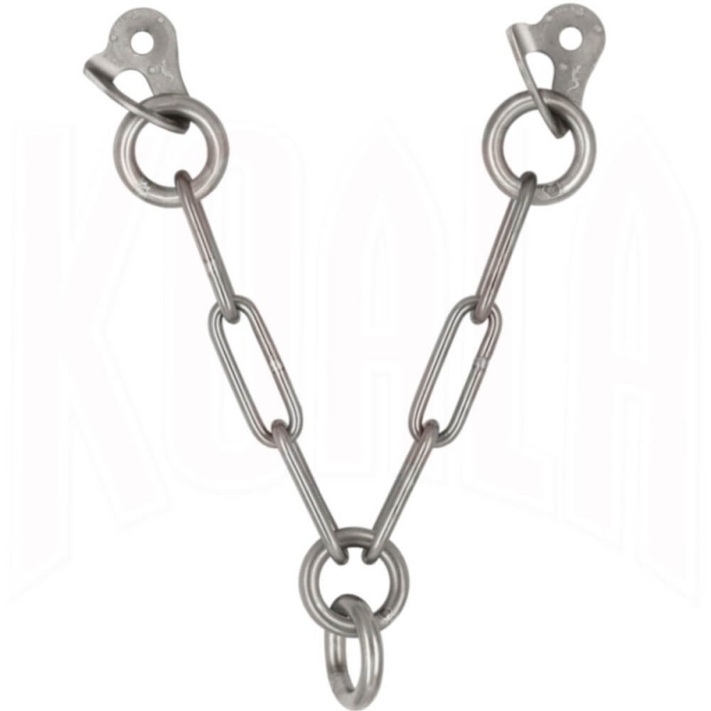 Descuelgue escalada en V acero inoxidable 316L doble anilla FIXE Climbing Descuelgue escalada en V acero inoxidable 316L doble anilla FIXE Climbing