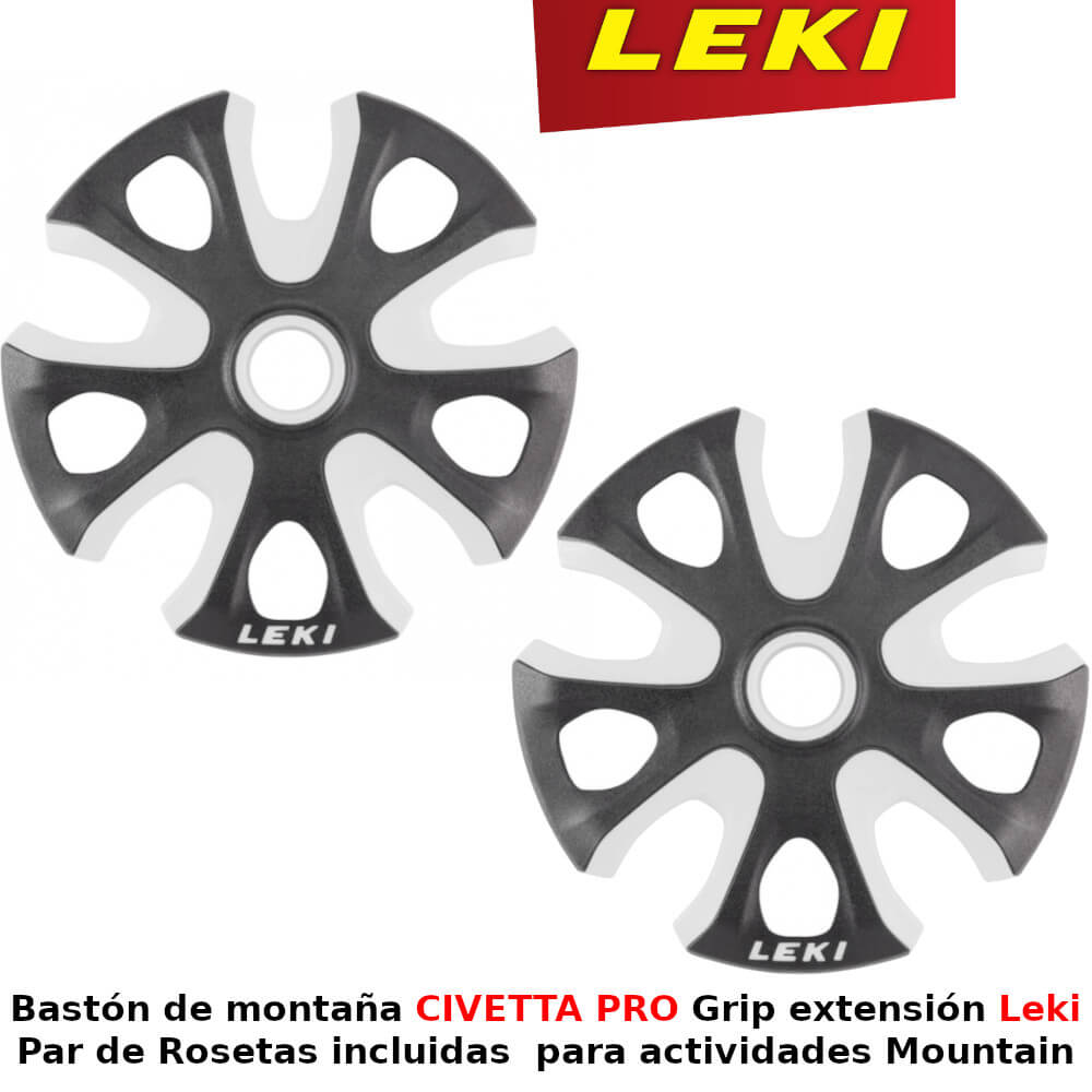 Bastón de montaña CIVETTA PRO Grip extensión Leki Limited Edition